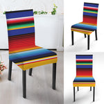 Tribal Mexican Serape Pattern Print Dining Chair Slipcover