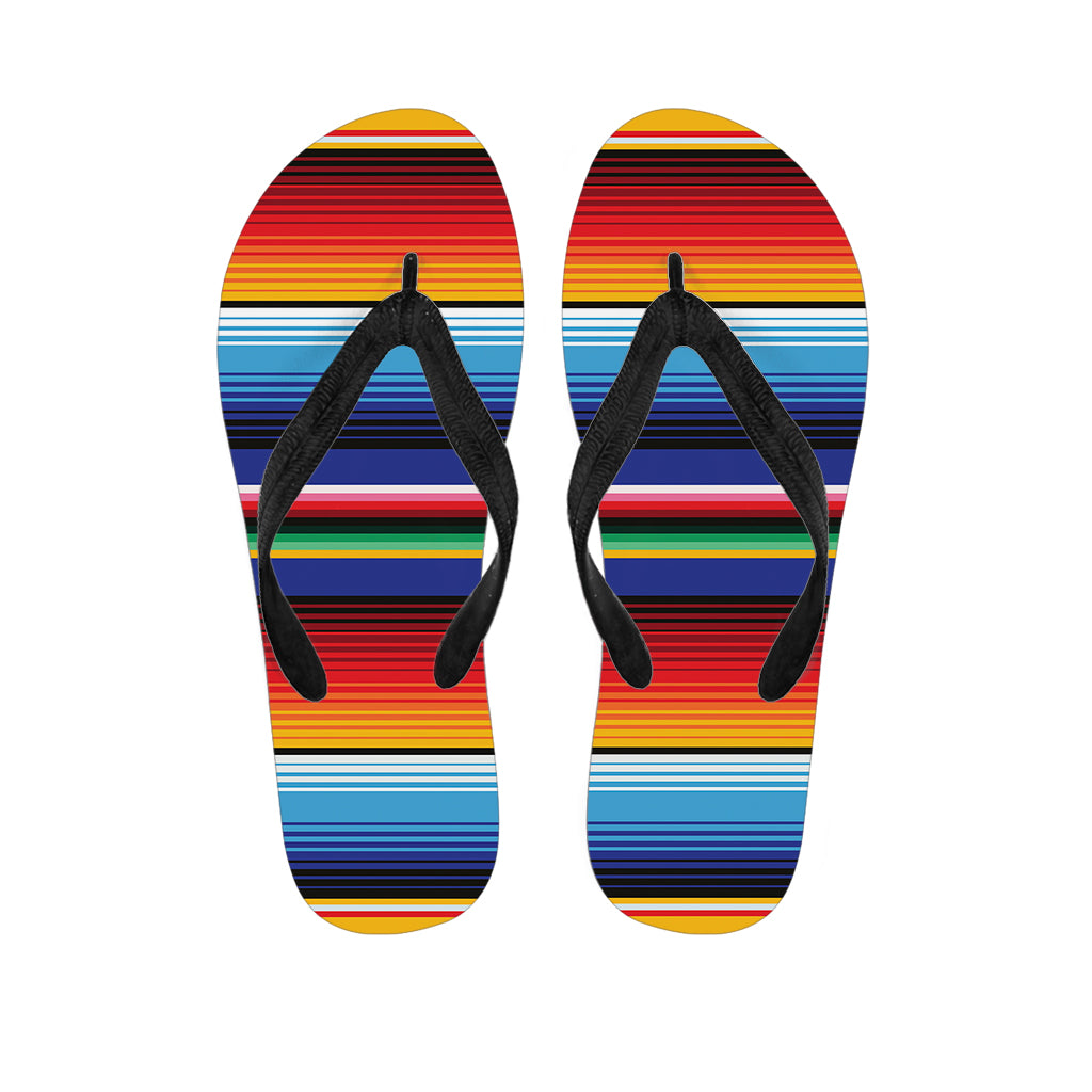 Tribal Mexican Serape Pattern Print Flip Flops