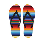 Tribal Mexican Serape Pattern Print Flip Flops