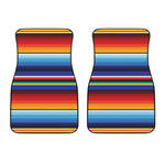 Tribal Mexican Serape Pattern Print Front Car Floor Mats