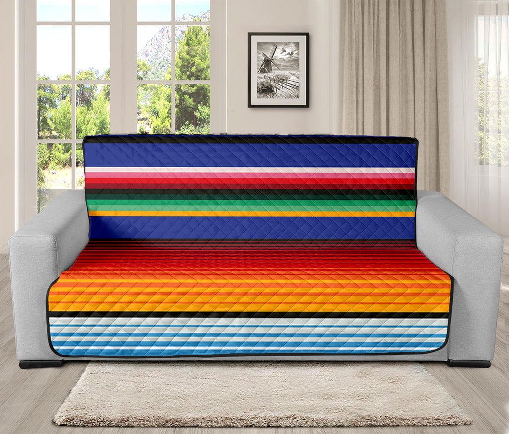 Tribal Mexican Serape Pattern Print Futon Protector