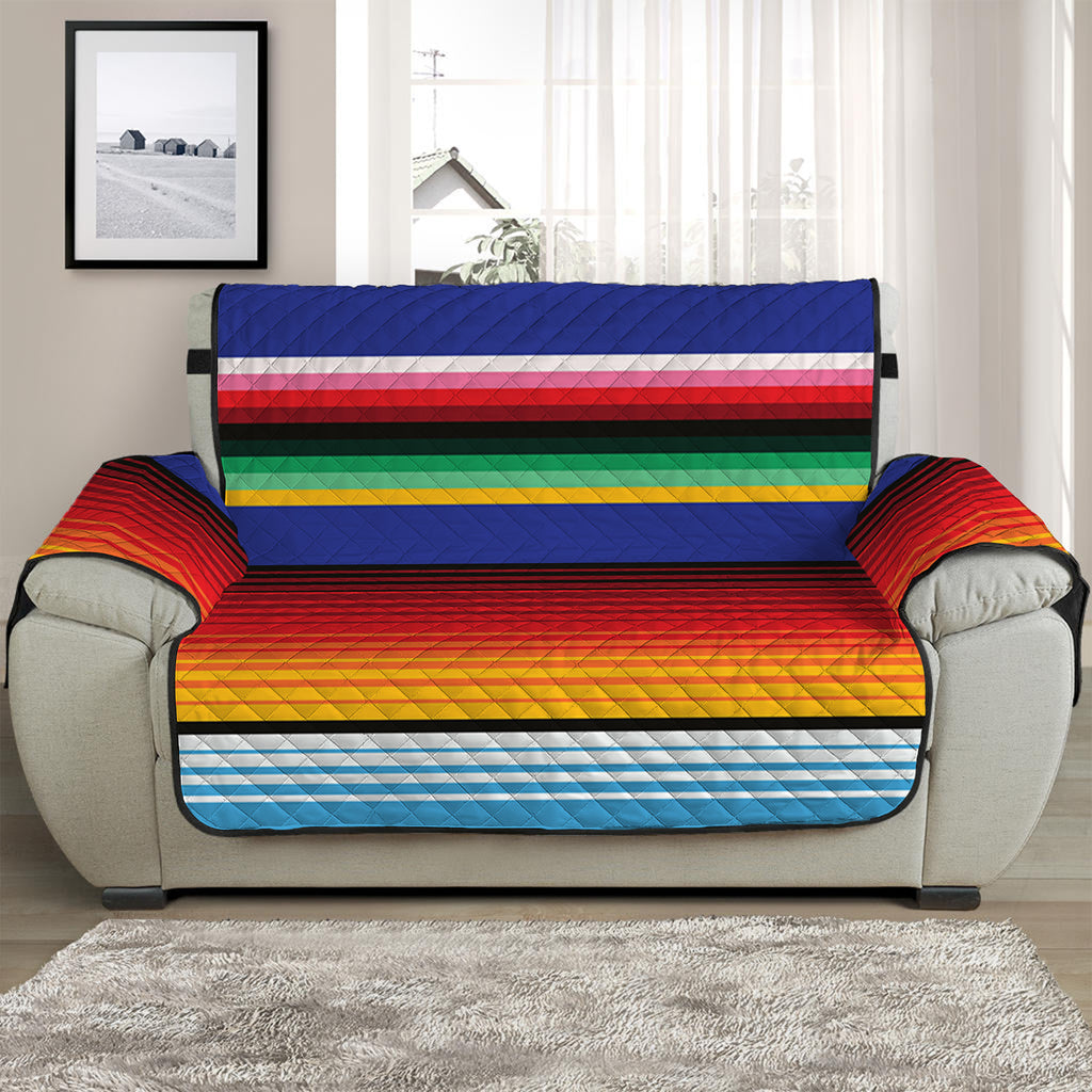 Tribal Mexican Serape Pattern Print Half Sofa Protector