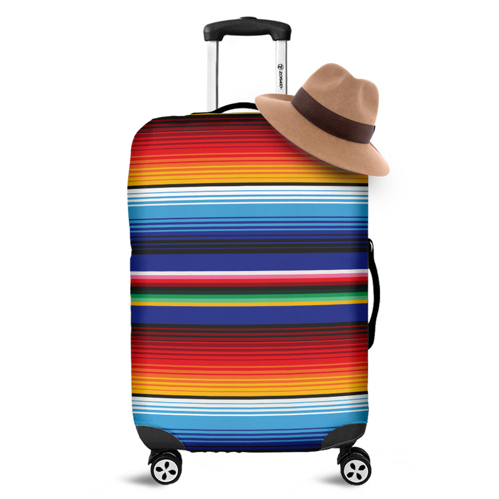 Tribal Mexican Serape Pattern Print Luggage Cover