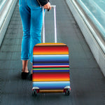 Tribal Mexican Serape Pattern Print Luggage Cover