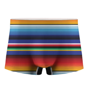 Tribal Mexican Serape Pattern Print Men's Boxer Briefs