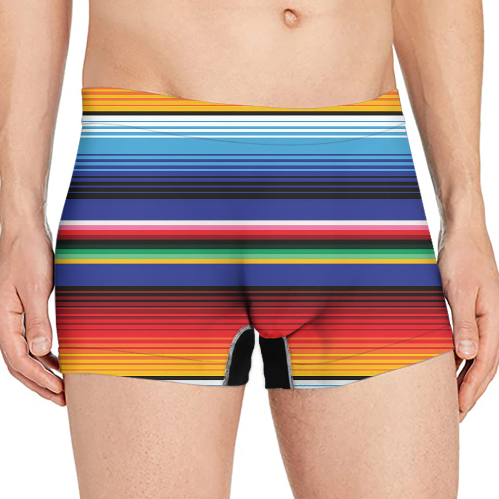 Tribal Mexican Serape Pattern Print Men's Boxer Briefs