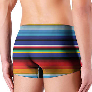 Tribal Mexican Serape Pattern Print Men's Boxer Briefs