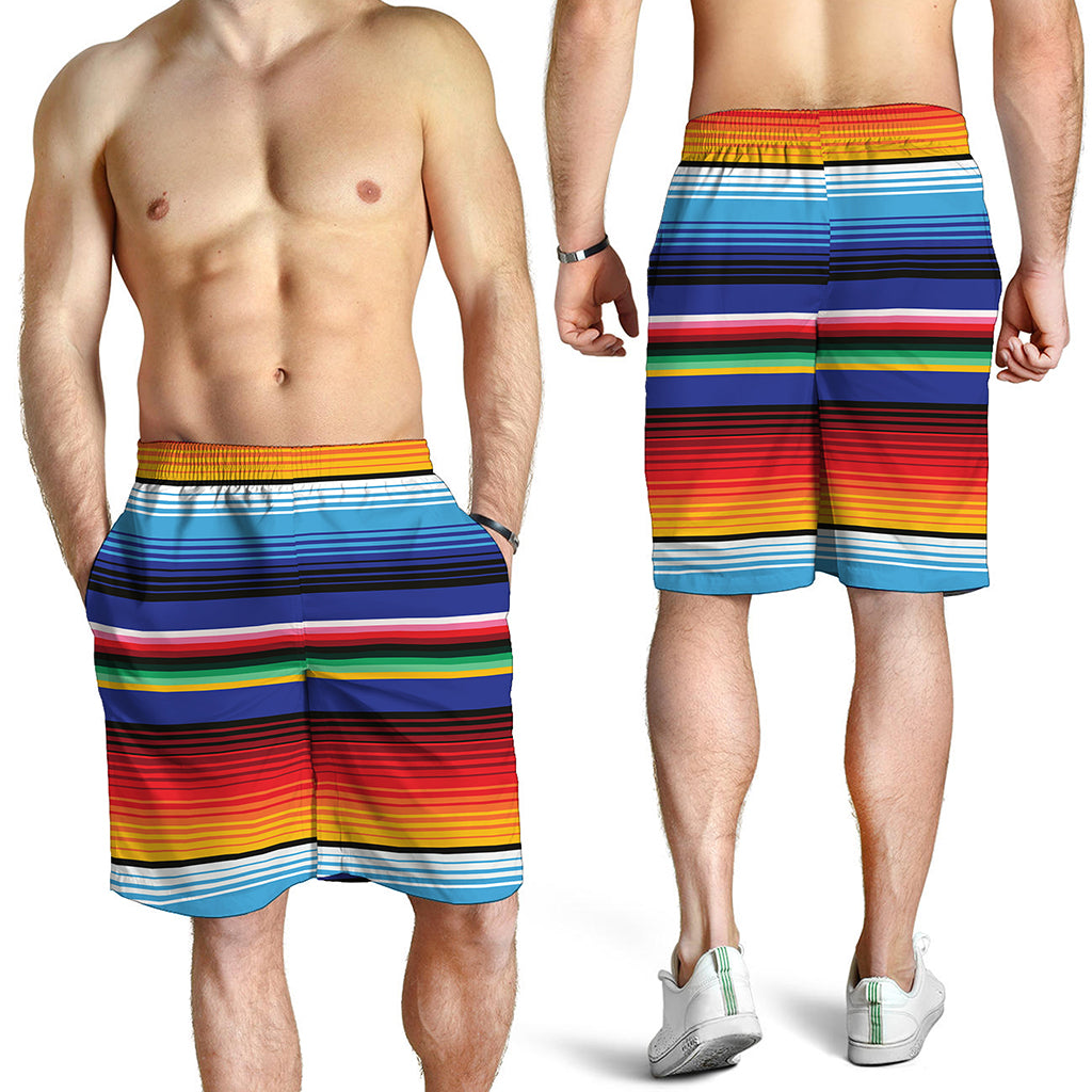 Tribal Mexican Serape Pattern Print Men's Shorts