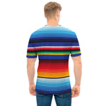 Tribal Mexican Serape Pattern Print Men's T-Shirt