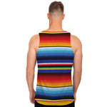 Tribal Mexican Serape Pattern Print Men's Tank Top