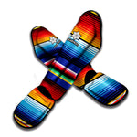 Tribal Mexican Serape Pattern Print Muay Thai Shin Guard