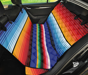 Tribal Mexican Serape Pattern Print Pet Car Back Seat Cover