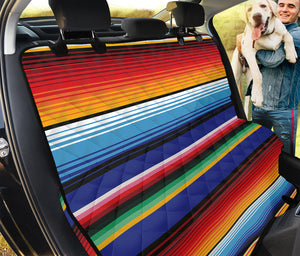 Tribal Mexican Serape Pattern Print Pet Car Back Seat Cover