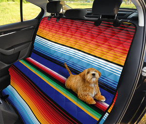 Tribal Mexican Serape Pattern Print Pet Car Back Seat Cover