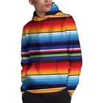 Tribal Mexican Serape Pattern Print Pullover Hoodie