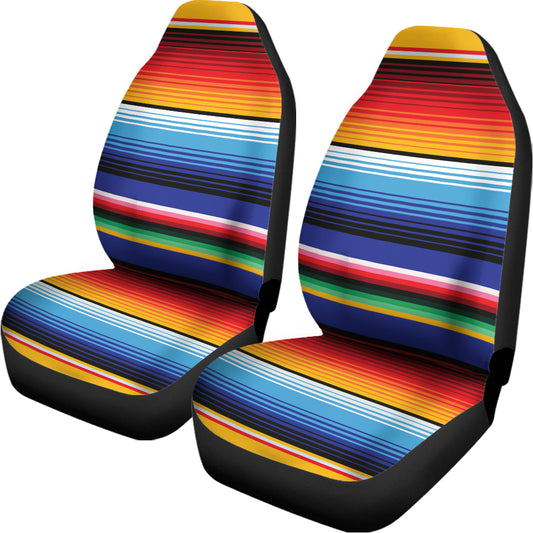 Tribal Mexican Serape Pattern Print Universal Fit Car Seat Covers