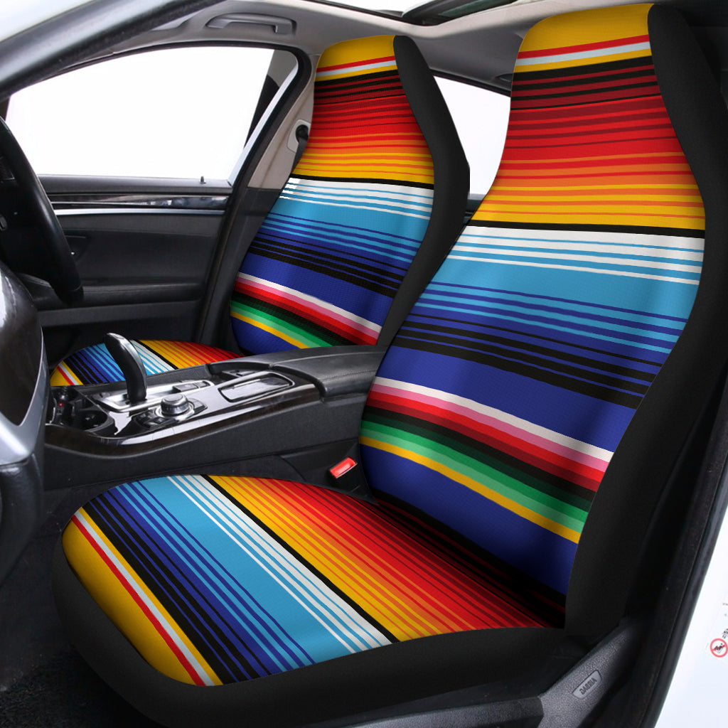 Tribal Mexican Serape Pattern Print Universal Fit Car Seat Covers