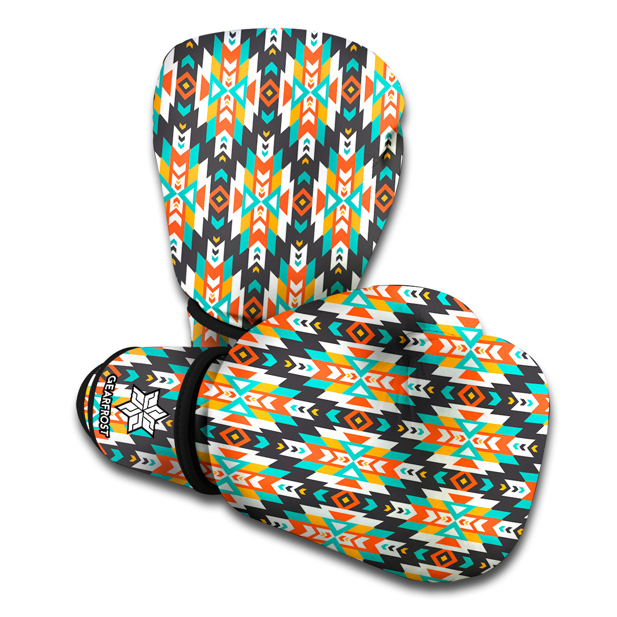 Tribal Native American Pattern Print Boxing Gloves