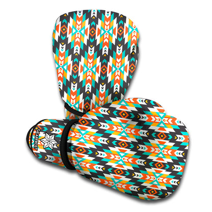 Tribal Native American Pattern Print Boxing Gloves