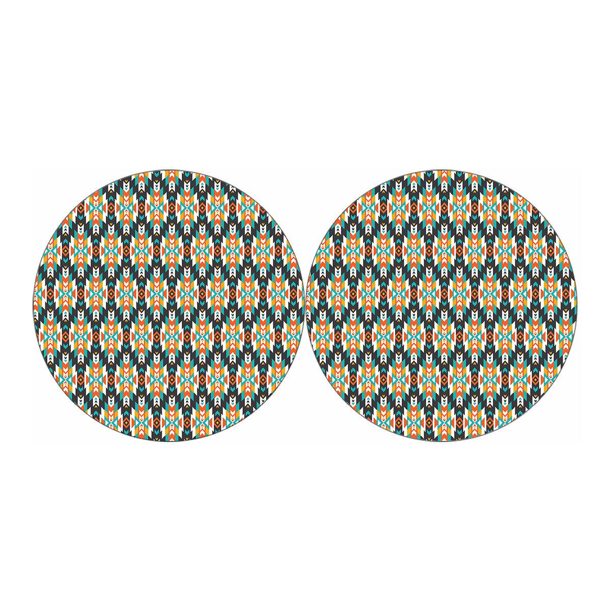 Tribal Native American Pattern Print Car Coasters