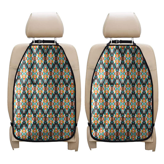 Tribal Native American Pattern Print Car Seat Organizers