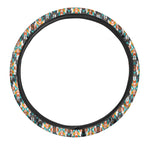 Tribal Native American Pattern Print Car Steering Wheel Cover