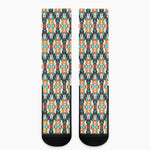 Tribal Native American Pattern Print Crew Socks