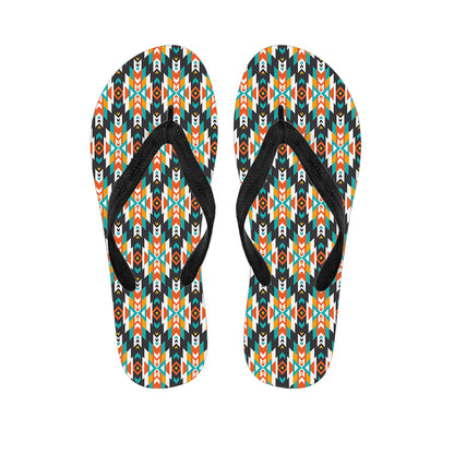 Tribal Native American Pattern Print Flip Flops