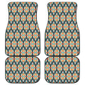 Tribal Native American Pattern Print Front and Back Car Floor Mats