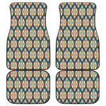 Tribal Native American Pattern Print Front and Back Car Floor Mats