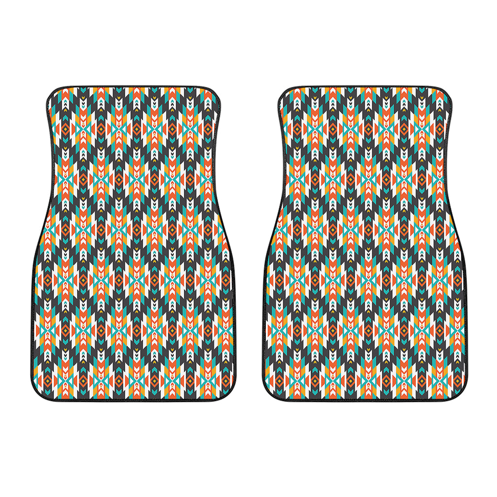 Tribal Native American Pattern Print Front Car Floor Mats