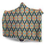 Tribal Native American Pattern Print Hooded Blanket