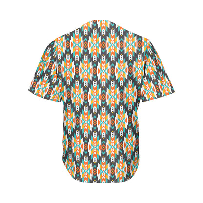 Tribal Native American Pattern Print Men's Baseball Jersey