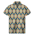 Tribal Native American Pattern Print Men's Short Sleeve Shirt