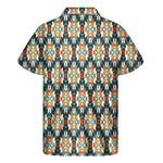 Tribal Native American Pattern Print Men's Short Sleeve Shirt