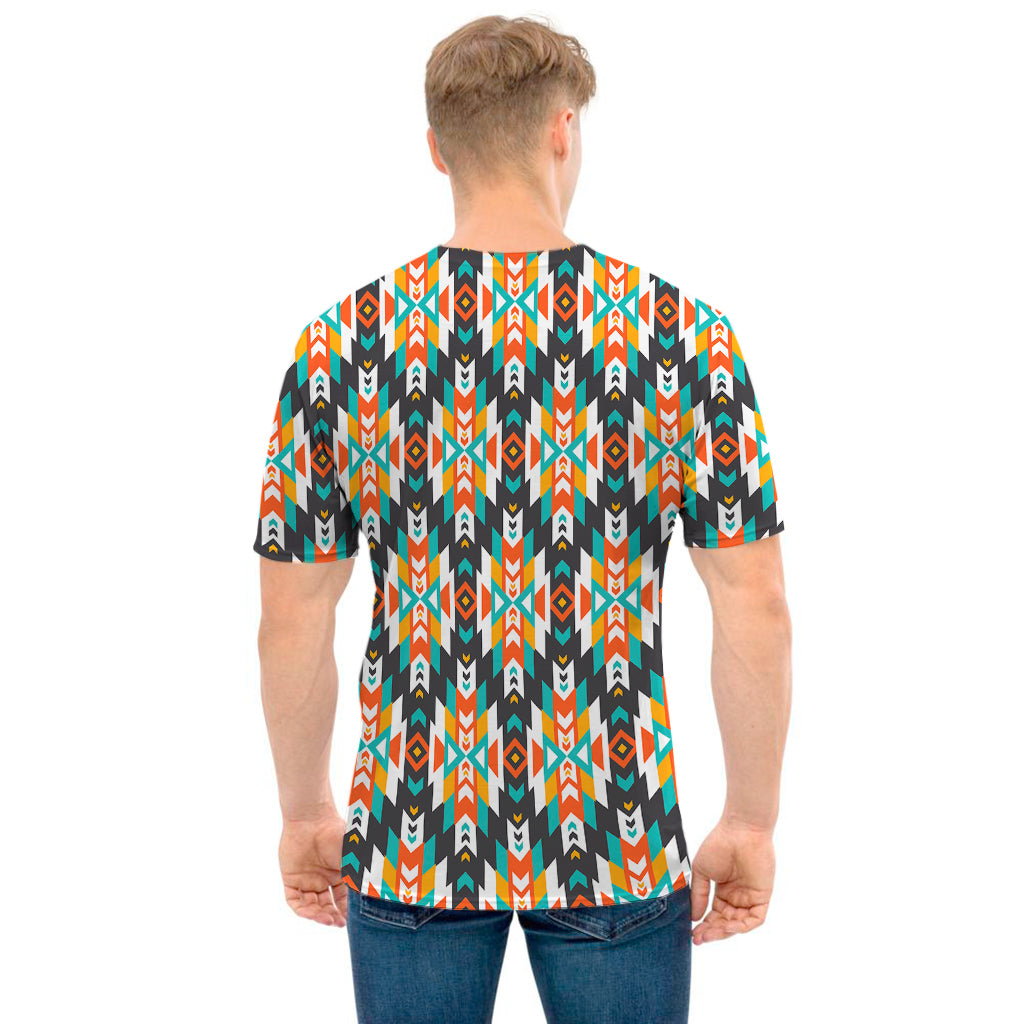 Tribal Native American Pattern Print Men's T-Shirt