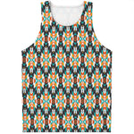 Tribal Native American Pattern Print Men's Tank Top