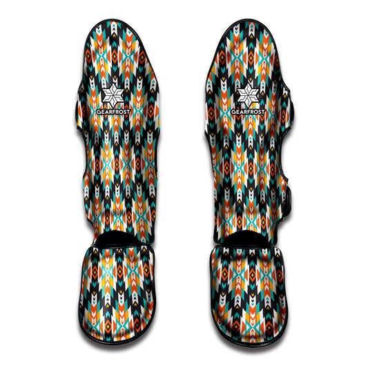 Tribal Native American Pattern Print Muay Thai Shin Guard