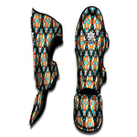 Tribal Native American Pattern Print Muay Thai Shin Guard