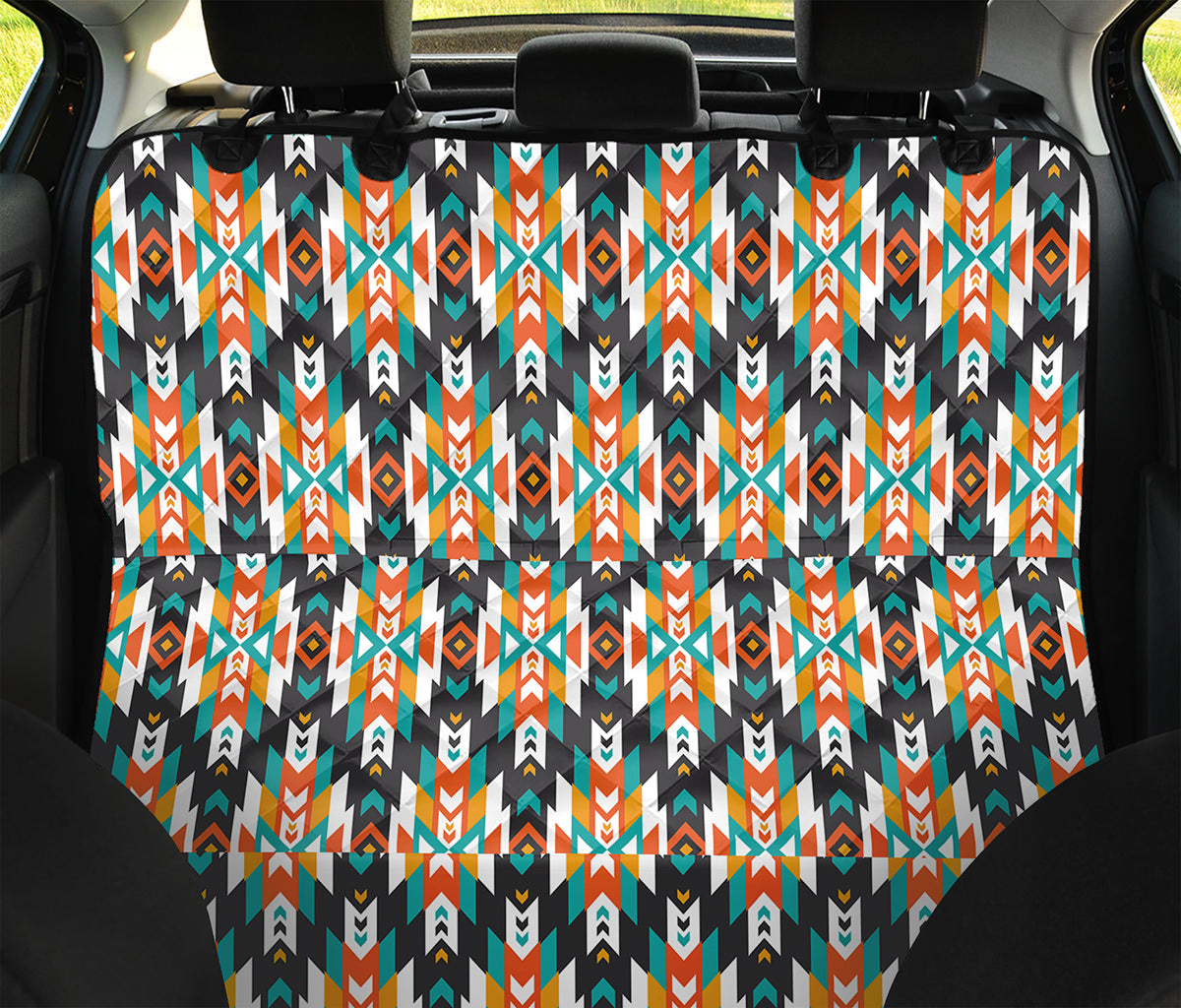 Tribal Native American Pattern Print Pet Car Back Seat Cover
