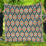Tribal Native American Pattern Print Quilt