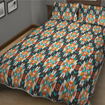 Tribal Native American Pattern Print Quilt Bed Set