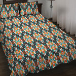 Tribal Native American Pattern Print Quilt Bed Set