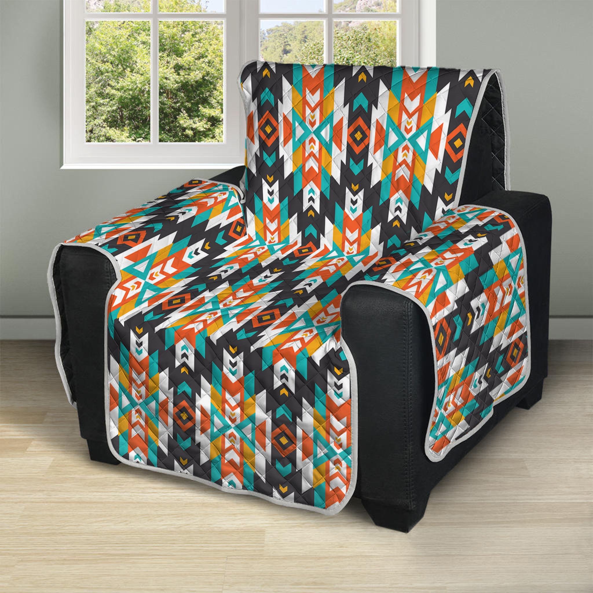 Tribal Native American Pattern Print Recliner Protector