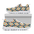 Tribal Native American Pattern Print White Running Shoes