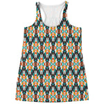 Tribal Native American Pattern Print Women's Racerback Tank Top