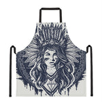 Tribal Native Indian Girl Print Apron