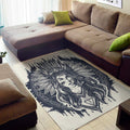 Tribal Native Indian Girl Print Floor Mat