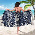 Tribal Native Indian Girl Print Beach Sarong Wrap