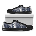 Tribal Native Indian Girl Print Black Low Top Sneakers